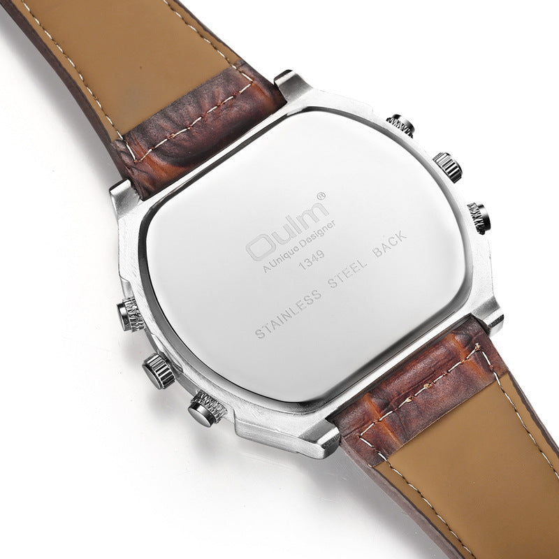 Dual time zone quartz watch for men - URBAN METRO