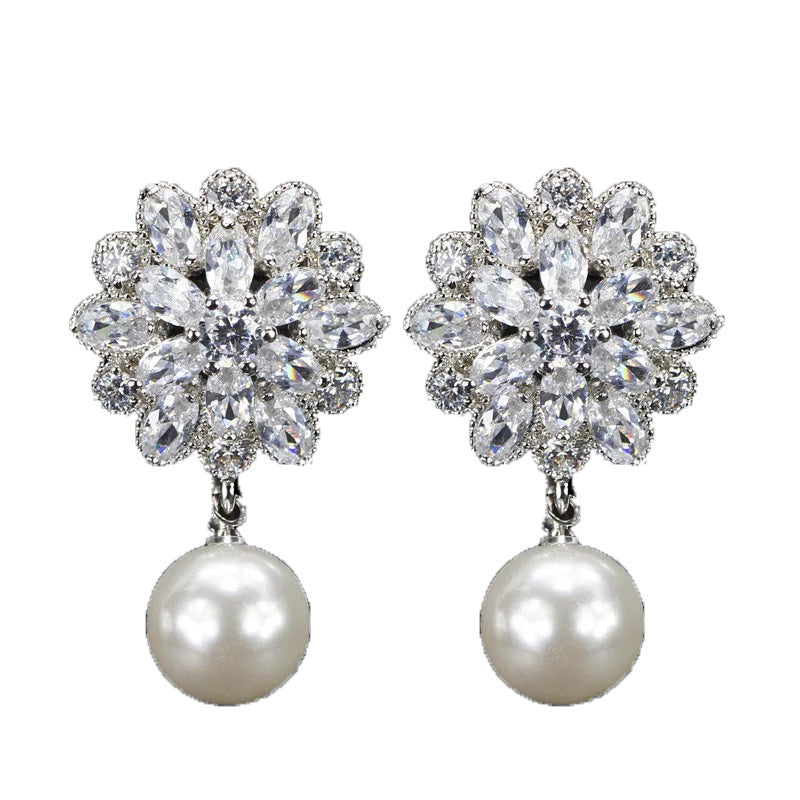 Ice prism micro-set zircon earrings - URBAN METRO