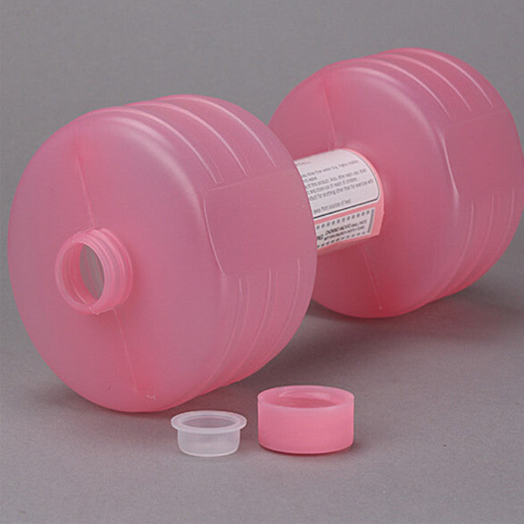 Body Building Water Dumbbell Weight Dumbbells Slimming Fitness Gym Equipment Yoga for Training Sport Plastic Bottle Exercise - URBAN METRO
