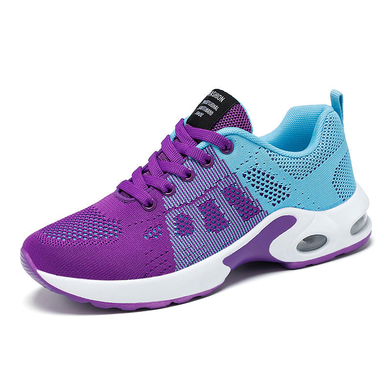 Casual Shoes Breathable Lightweight Mother Shoes Lace-up Cushioned Sneakers Women - URBAN METRO