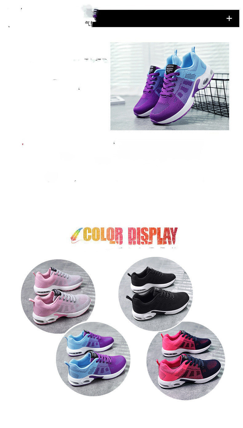 Casual Shoes Breathable Lightweight Mother Shoes Lace-up Cushioned Sneakers Women - URBAN METRO