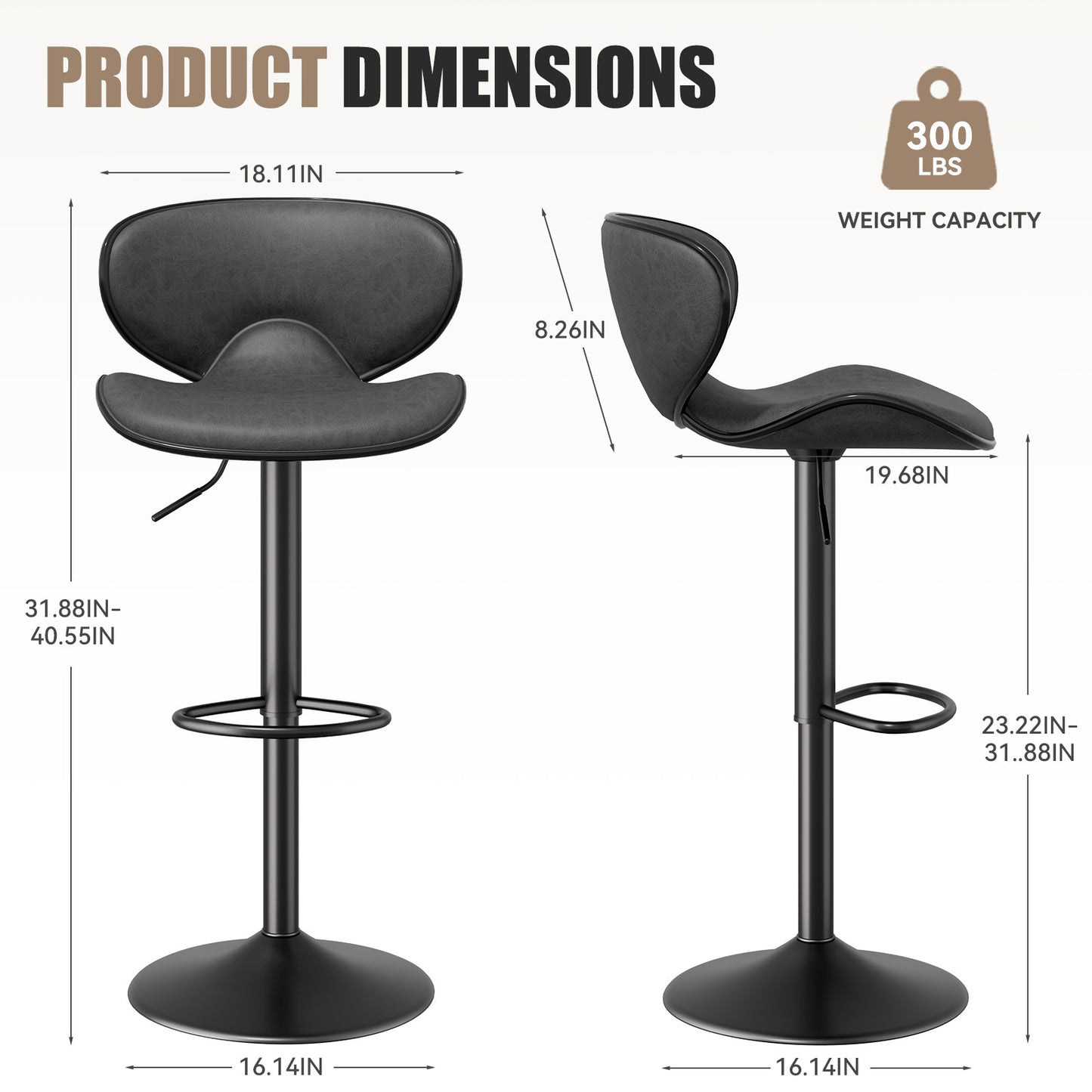 Desghiner Bar Stool, Chic Comfort For Moden Spaces - URBAN METRO
