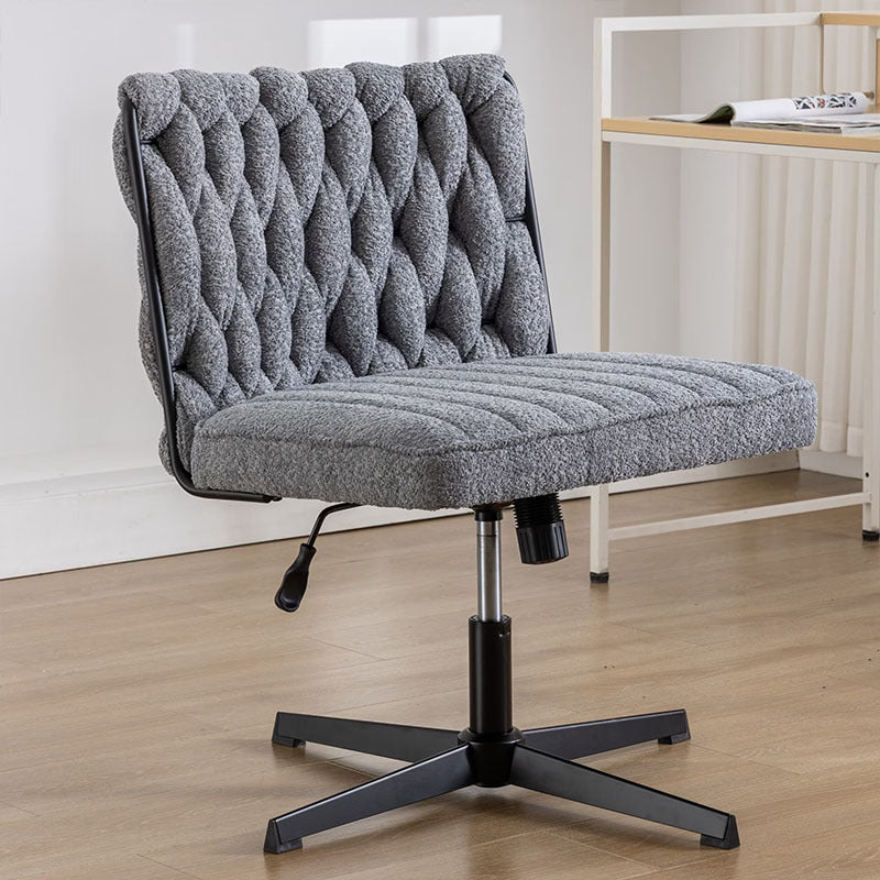 Armless Office Desk Chair No Wheels - URBAN METRO