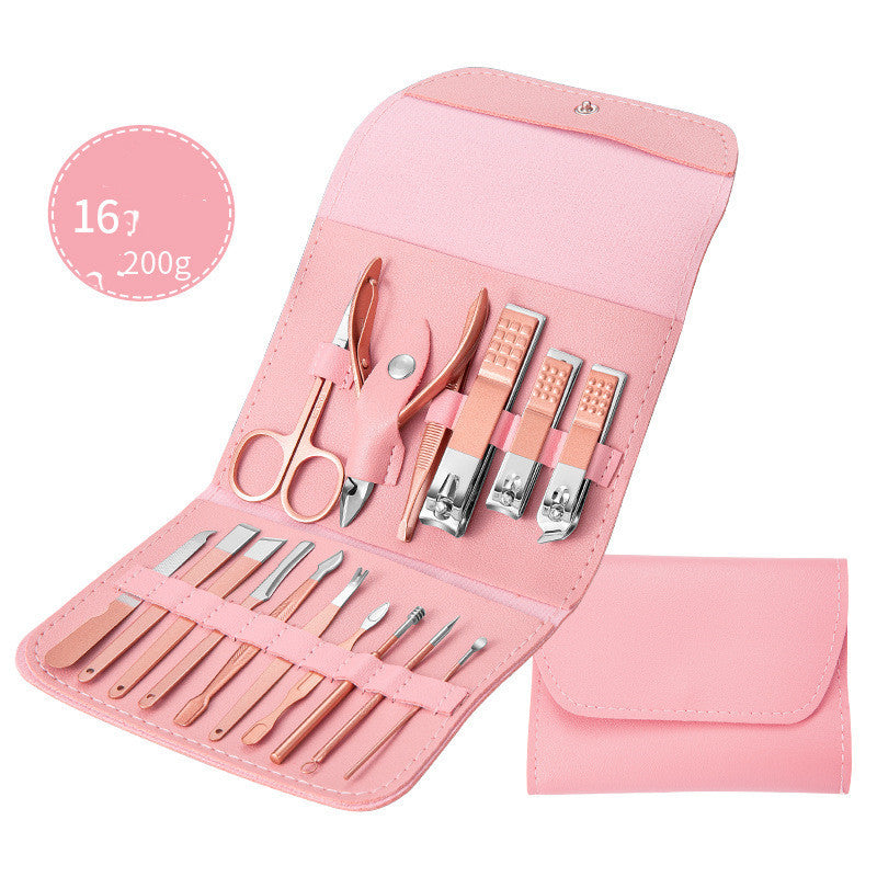 Professional Scissors Nail Clippers Set Ear Spoon Dead Skin Pliers Nail Cutting Pliers Pedicure Knife Nail Groove Trimmers - URBAN METRO