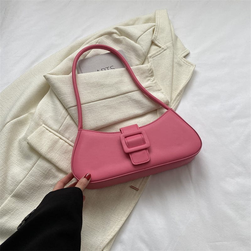 Western Style Shoulder Texture Crossbody Underarm Small Square Bag - URBAN METRO