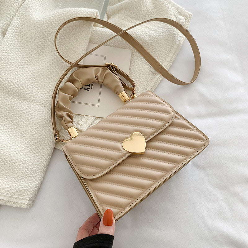 Women Handbags Fashion Chain Shoulder Bags With Love Metal Design - URBAN METRO