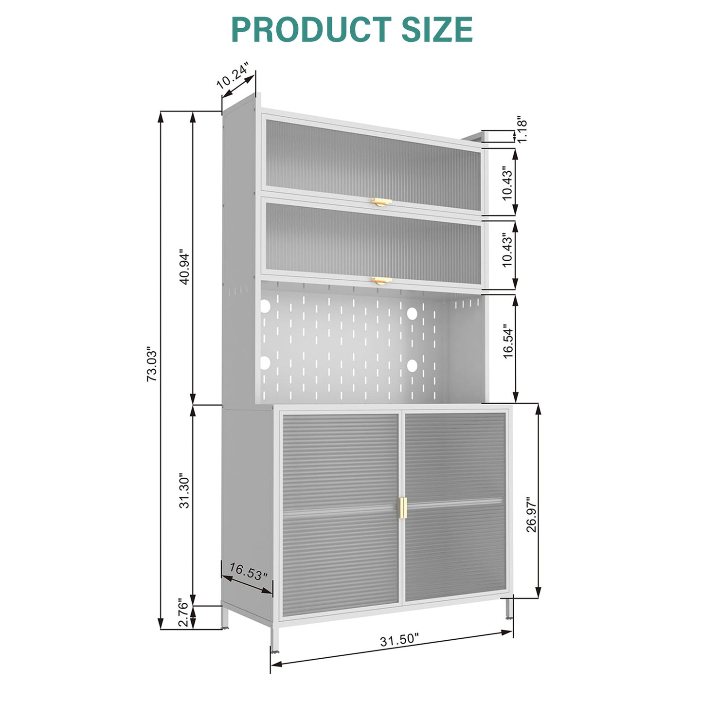 6 Level Flip Door Pantry Cabinet - URBAN METRO