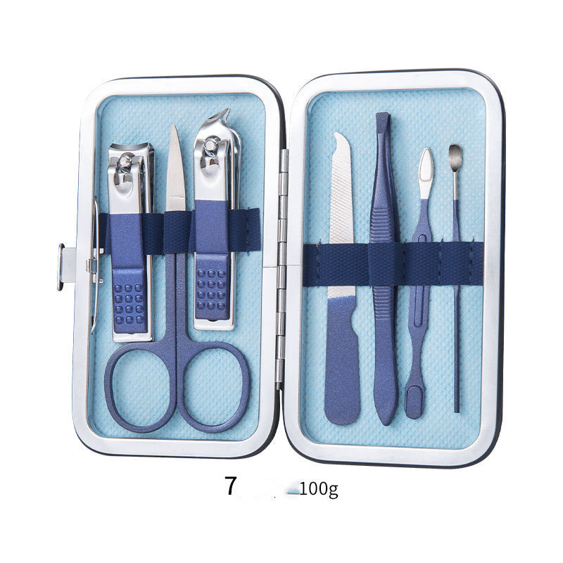 Professional Scissors Nail Clippers Set Ear Spoon Dead Skin Pliers Nail Cutting Pliers Pedicure Knife Nail Groove Trimmers - URBAN METRO