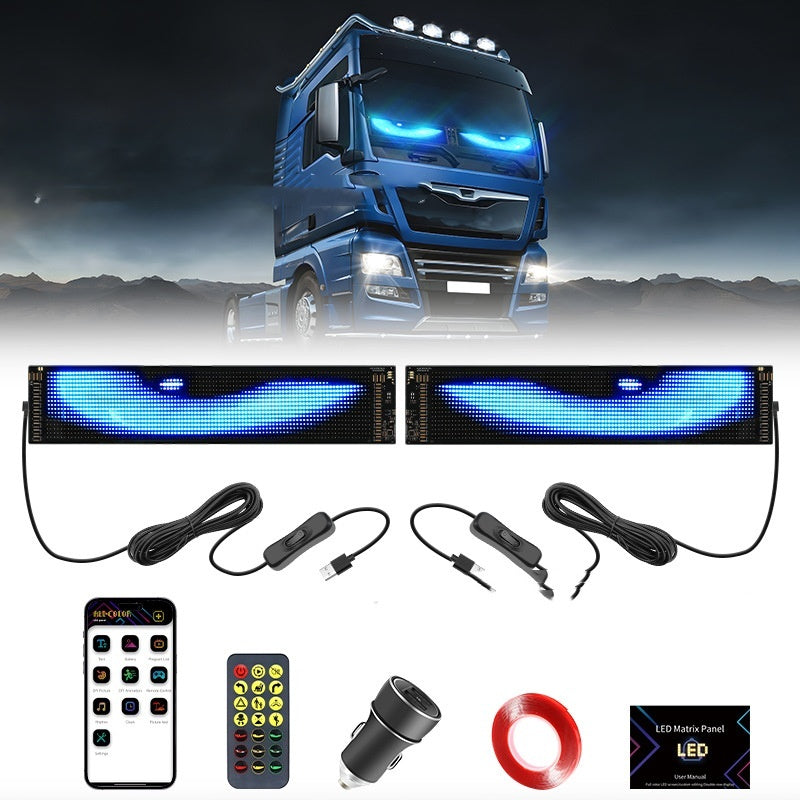 LED Flexible Car Advertising Screen – Bluetooth APP Controlled Scrolling Display Sign