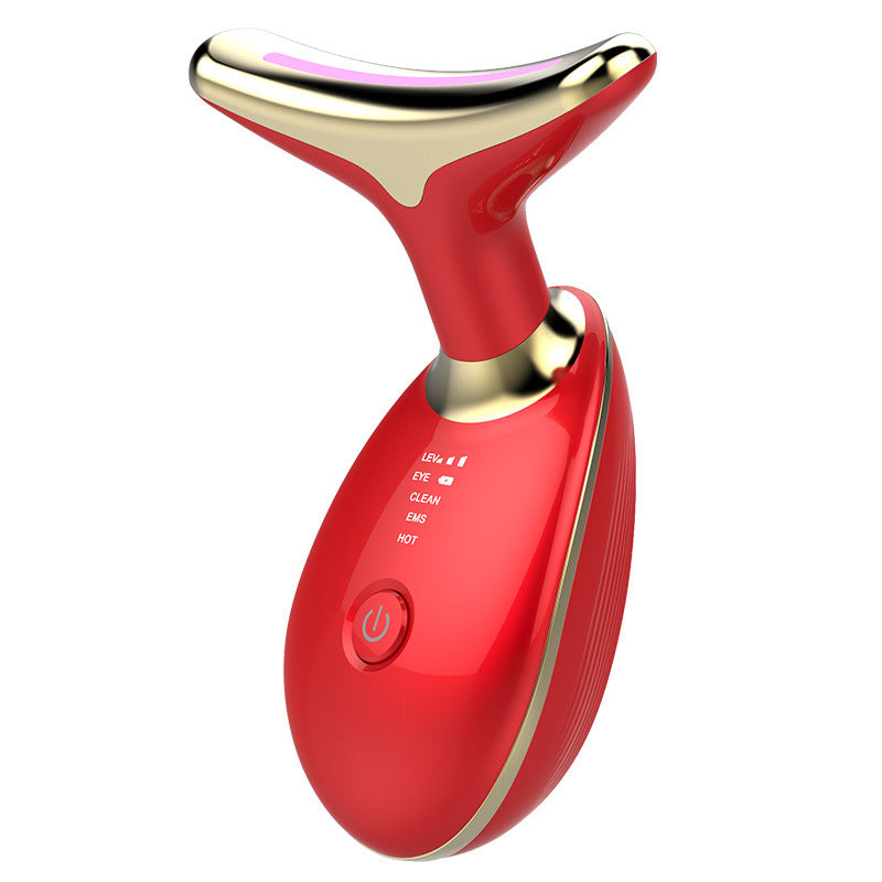 EMS Thermal Neck Lifting And Tighten Massager Electric Microcurrent Wrinkle Remover - URBAN METRO