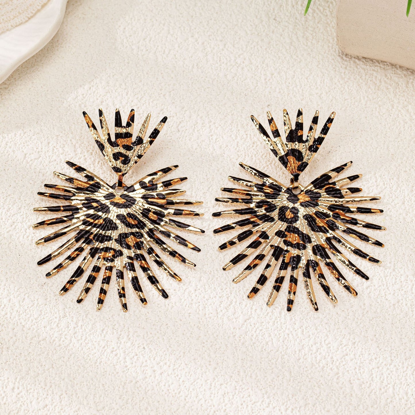 Fashion Temperament Leopard Print Women's Earrings - URBAN METRO