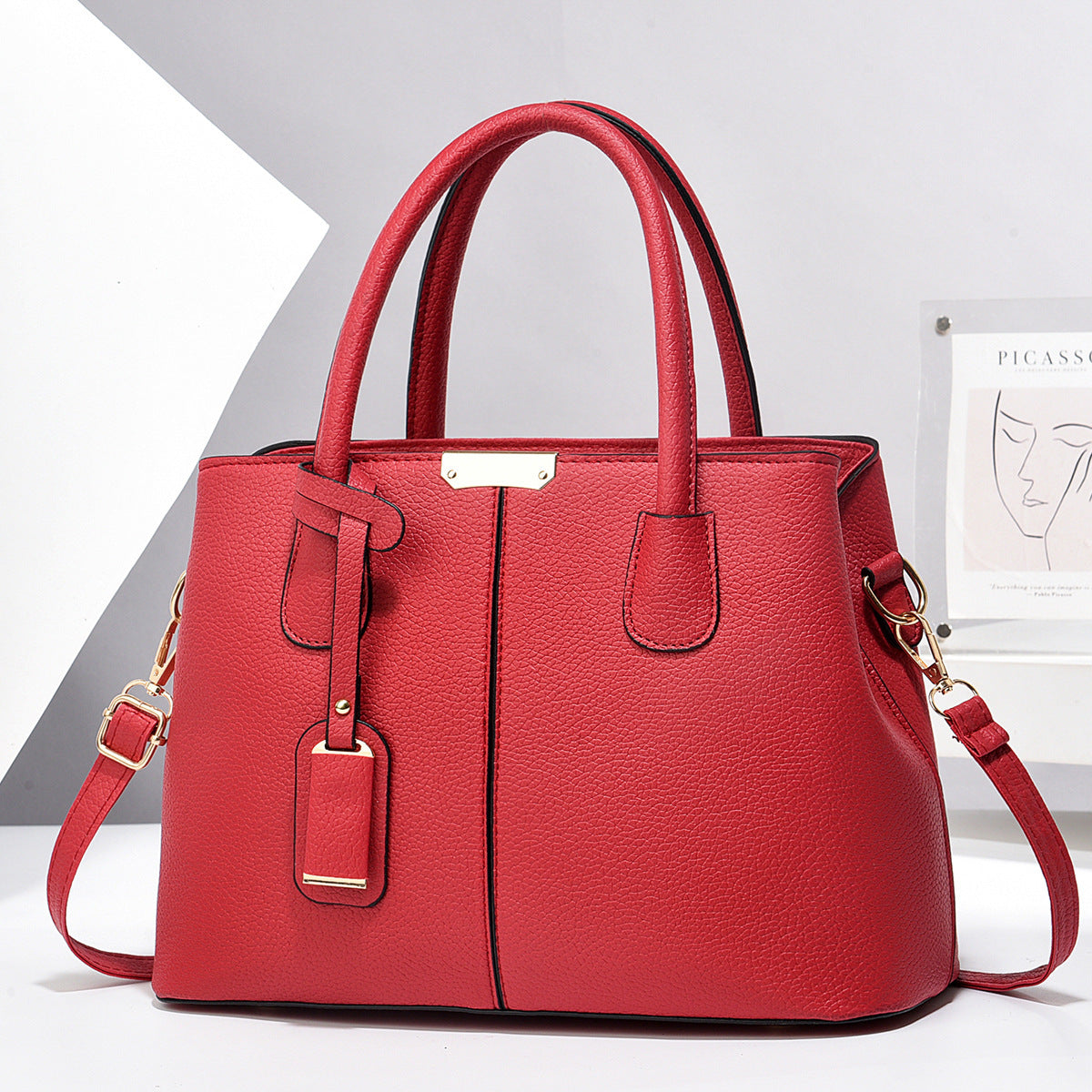 Women PU Leather Handbags Ladies Large Capacity Tote Bag Female Square Shoulder Bags New Fashion Crossbody Bags - URBAN METRO