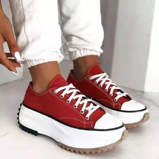 Women's Canvas High Top Casual Shoes - URBAN METRO