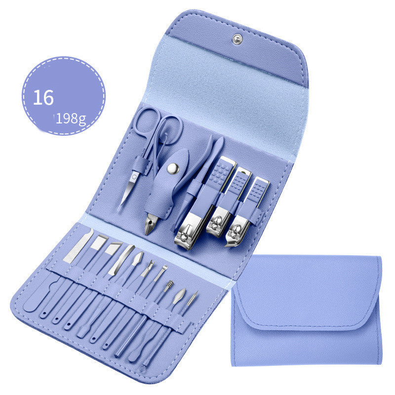 Professional Scissors Nail Clippers Set Ear Spoon Dead Skin Pliers Nail Cutting Pliers Pedicure Knife Nail Groove Trimmers - URBAN METRO