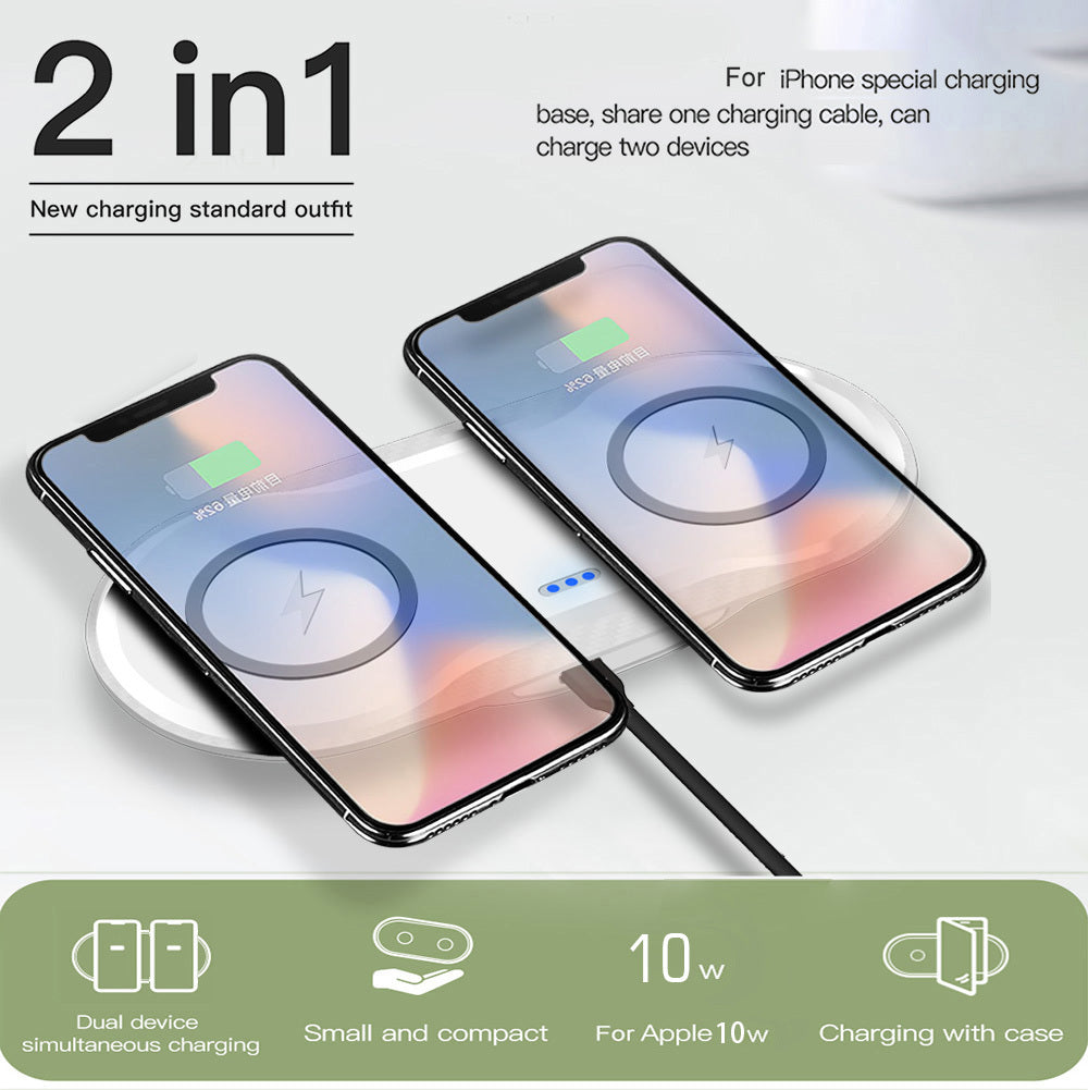 Wireless Charger Dual Mobile Phone Charger - URBAN METRO