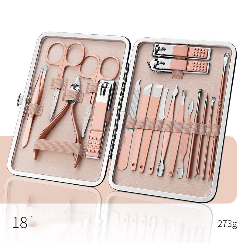 Professional Scissors Nail Clippers Set Ear Spoon Dead Skin Pliers Nail Cutting Pliers Pedicure Knife Nail Groove Trimmers - URBAN METRO