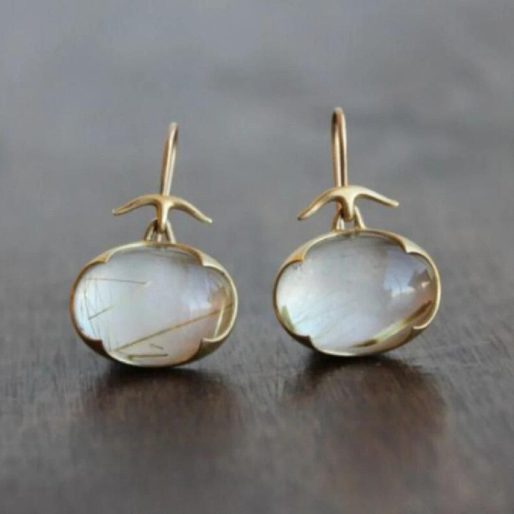 Women's Simple Fashion Personality Oval Stud Earrings - URBAN METRO