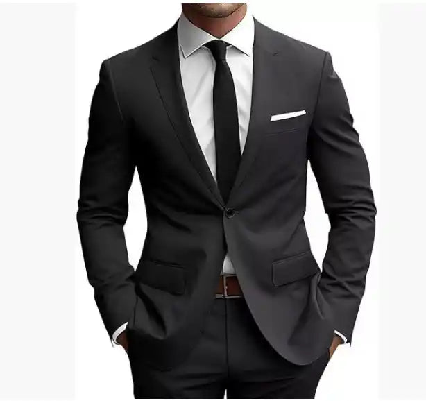 “Classic men’s wedding reception dinner suit jacket”