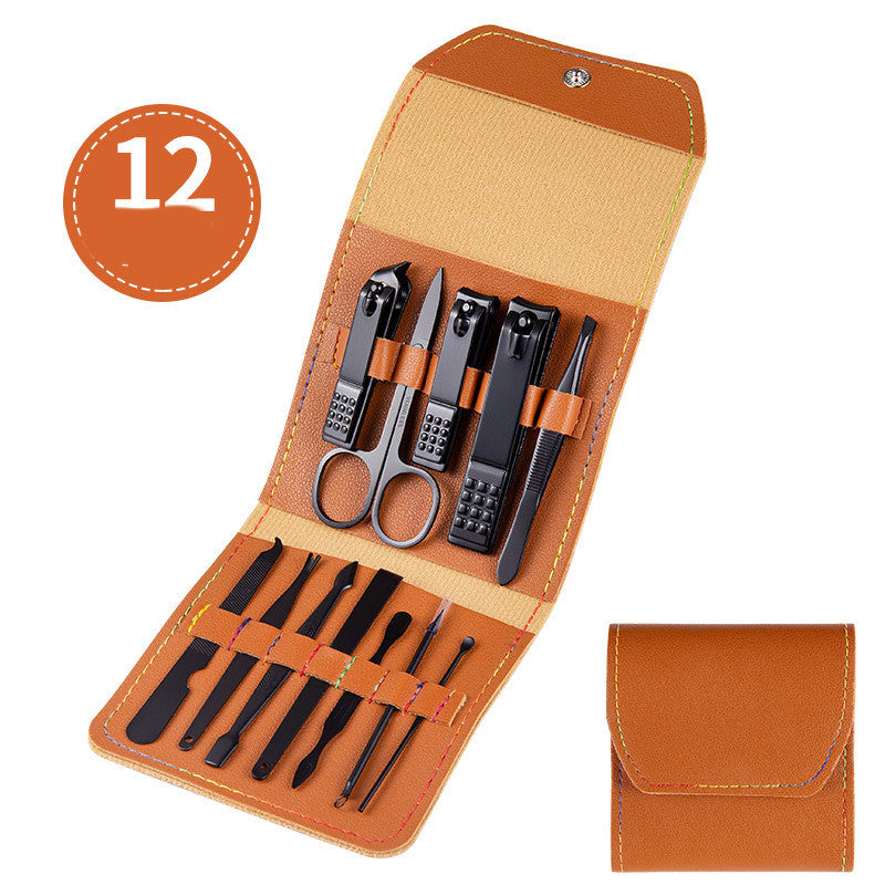 Professional Scissors Nail Clippers Set Ear Spoon Dead Skin Pliers Nail Cutting Pliers Pedicure Knife Nail Groove Trimmers - URBAN METRO