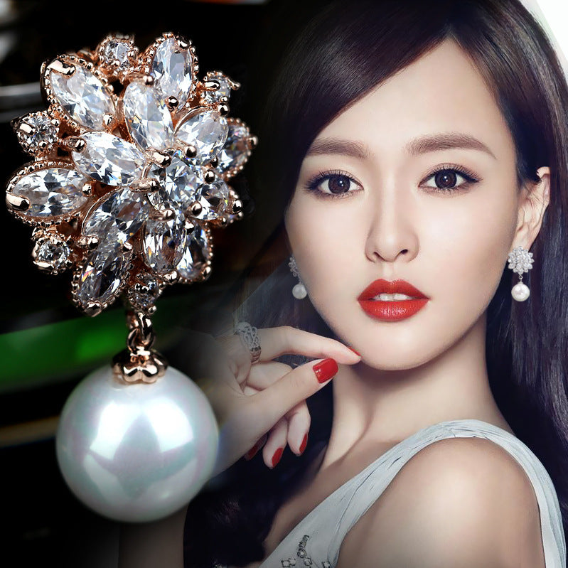 Ice prism micro-set zircon earrings - URBAN METRO