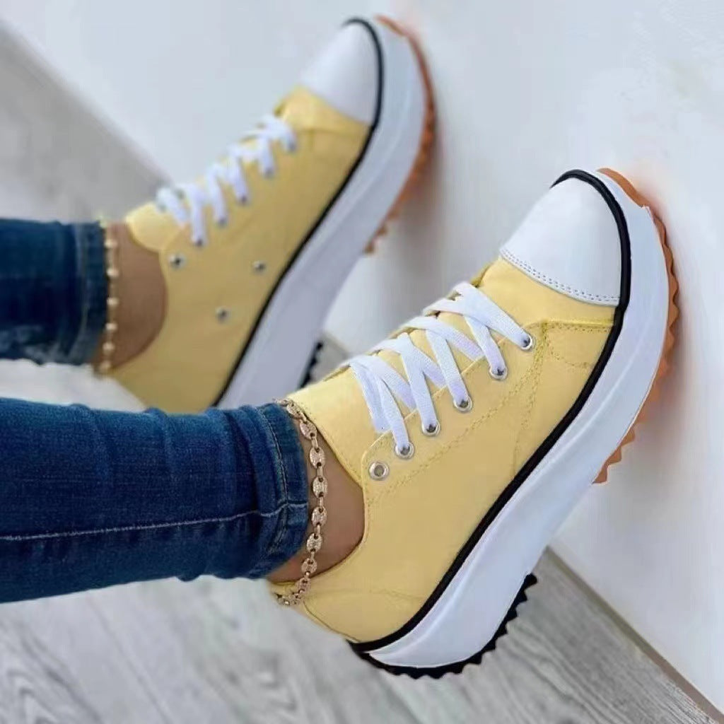 Women's Canvas High Top Casual Shoes - URBAN METRO