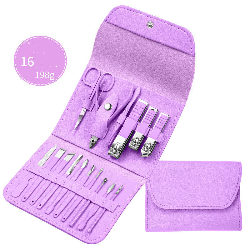 Professional Scissors Nail Clippers Set Ear Spoon Dead Skin Pliers Nail Cutting Pliers Pedicure Knife Nail Groove Trimmers - URBAN METRO