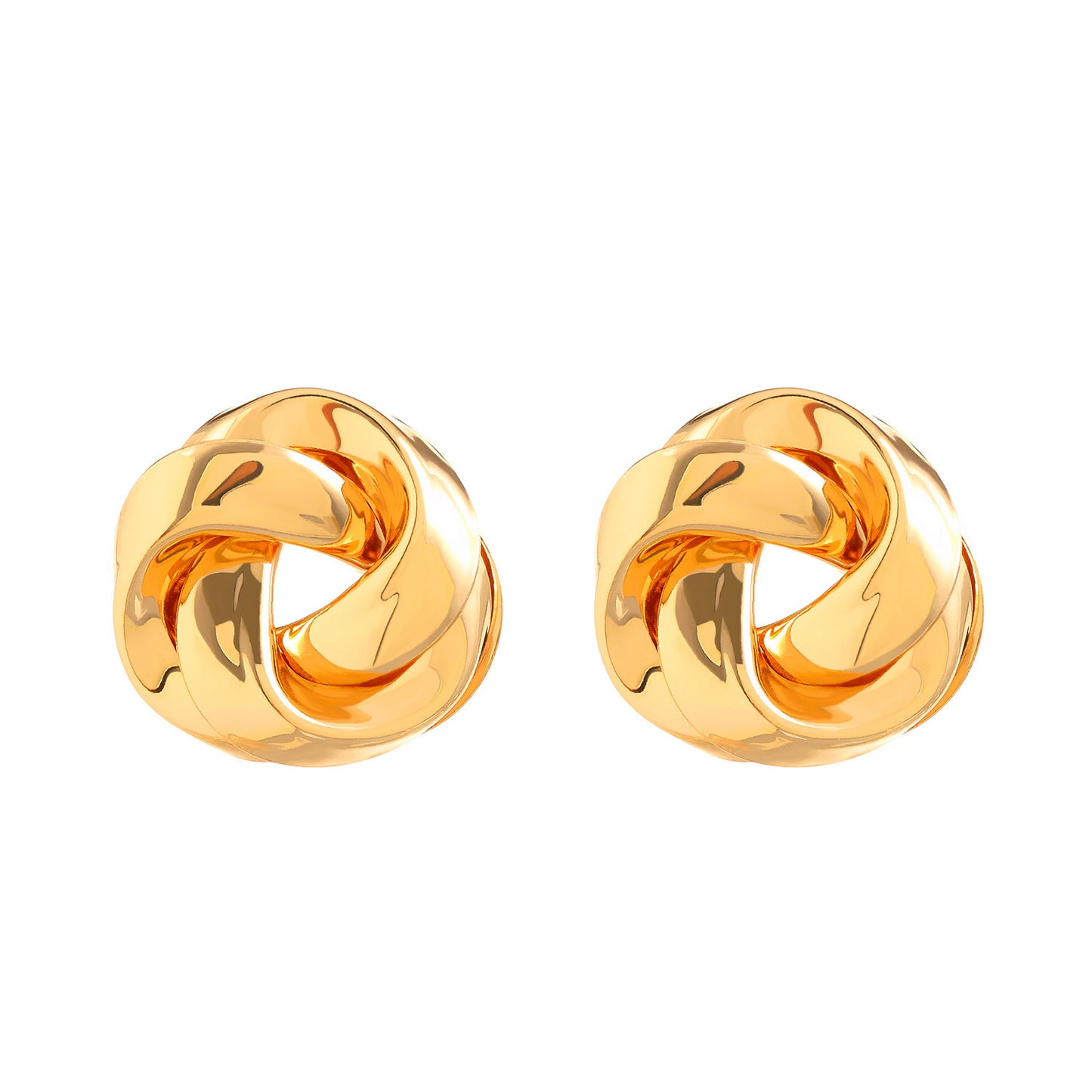 All-match Twisted Alloy Stud Earrings For Women - URBAN METRO