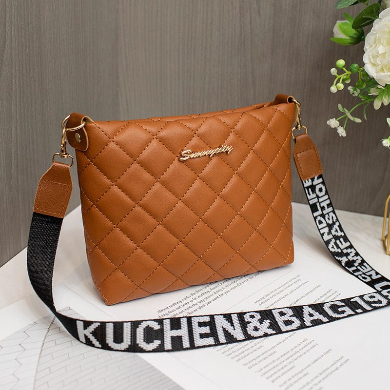 Small Messenger Bag For Women Trend Lingge Embroidery Female Shoulder Bags Fashion Chain Ladies Crossbody Purse - URBAN METRO