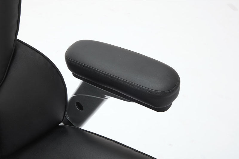 Big And Tall Office Chair 500lbs With Adjustable Lumbar Support, Executive Office Chair With Flip-up Armrest And Wider Seat, Ergonomic Leather Chair Breathable - URBAN METRO