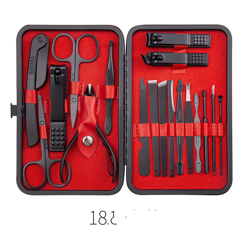 Professional Scissors Nail Clippers Set Ear Spoon Dead Skin Pliers Nail Cutting Pliers Pedicure Knife Nail Groove Trimmers - URBAN METRO
