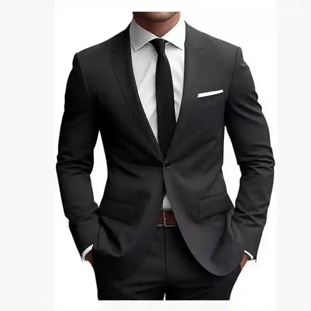 “Formal two-piece suit jacket for weddings and parties”