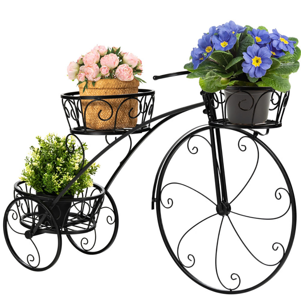 Tricycle Plant Stand Flower Pot Cart Holder In Parisian Style - URBAN METRO