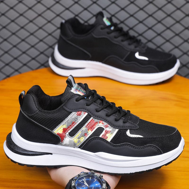 Plus Size Men's Mesh Breathable Sports Casual Shoes - URBAN METRO