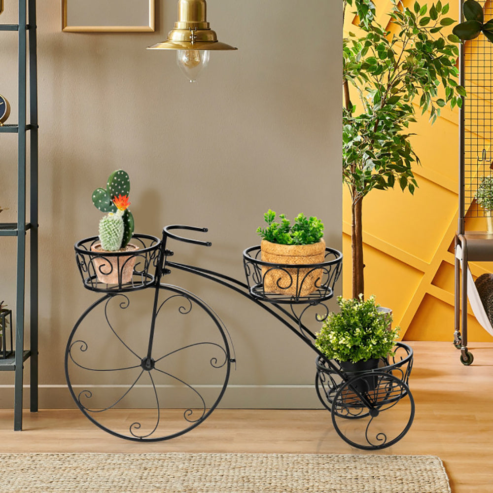 Tricycle Plant Stand Flower Pot Cart Holder In Parisian Style - URBAN METRO