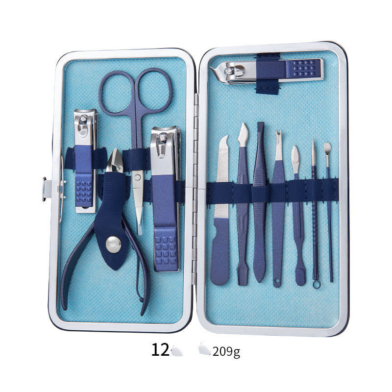 Professional Scissors Nail Clippers Set Ear Spoon Dead Skin Pliers Nail Cutting Pliers Pedicure Knife Nail Groove Trimmers - URBAN METRO