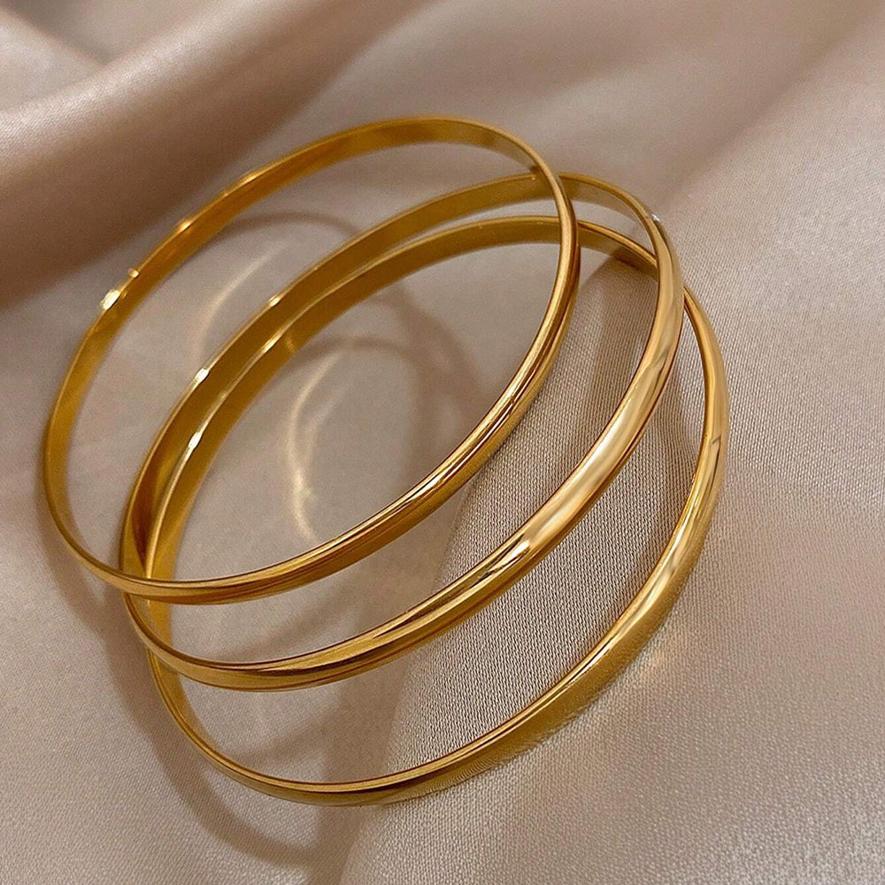 4pcs Minimalist Personalized Elemental Circle Copper Bracelet - URBAN METRO