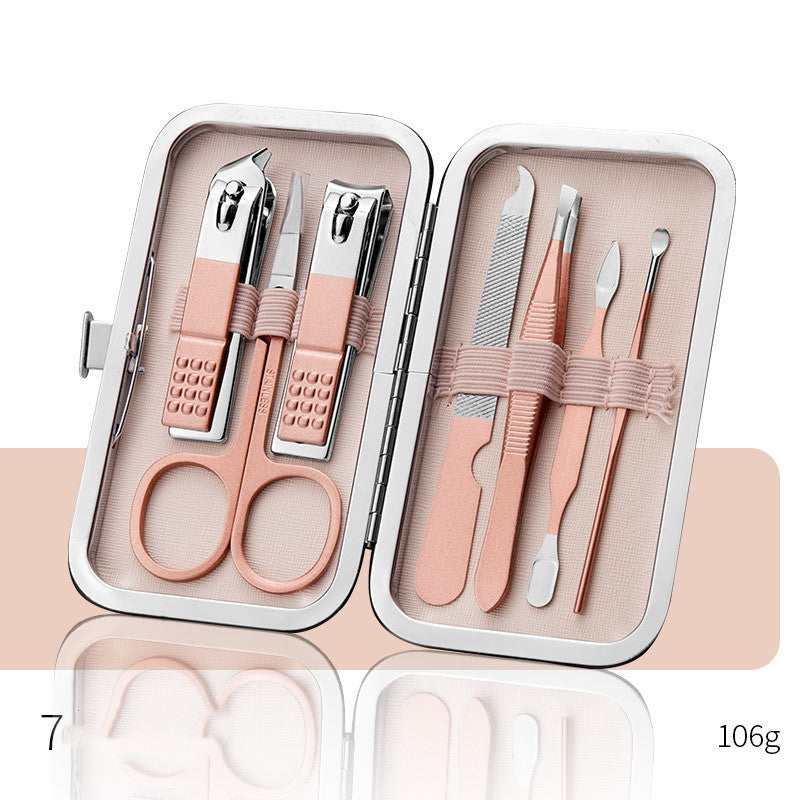 Professional Scissors Nail Clippers Set Ear Spoon Dead Skin Pliers Nail Cutting Pliers Pedicure Knife Nail Groove Trimmers - URBAN METRO
