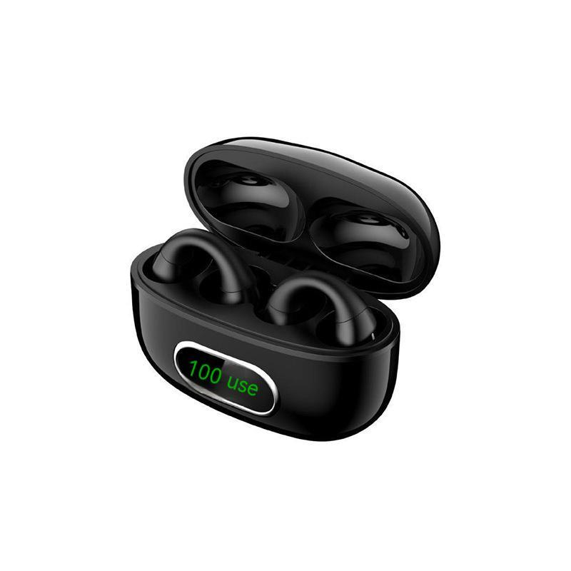 Ear-clip Real Wireless Digital Display Stereo Charging Warehouse Bluetooth Headset - URBAN METRO