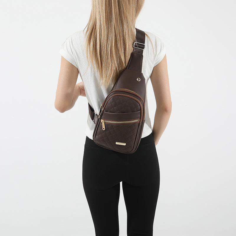 Storage Bag & Travel Bag Small Sling Bag Crossbody Chest Shoulder Water Resistant Sling Purse One Strap Travel Bag For Men Women Boys With Earphone Hole - URBAN METRO