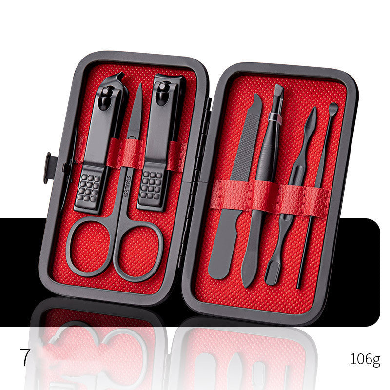 Professional Scissors Nail Clippers Set Ear Spoon Dead Skin Pliers Nail Cutting Pliers Pedicure Knife Nail Groove Trimmers - URBAN METRO