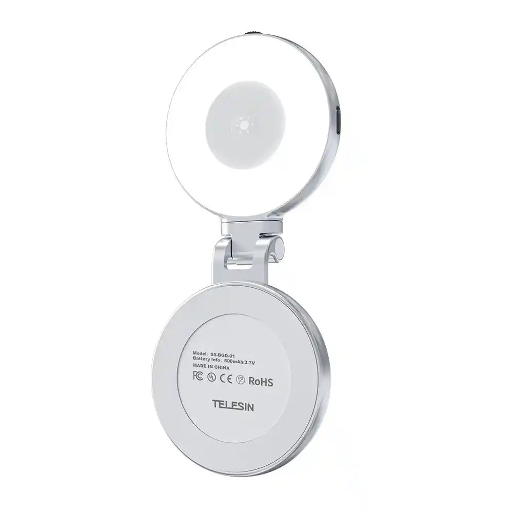 Mobile phone magnetic suction beauty fill light with LED ring for selfies, video calls, and live streaming