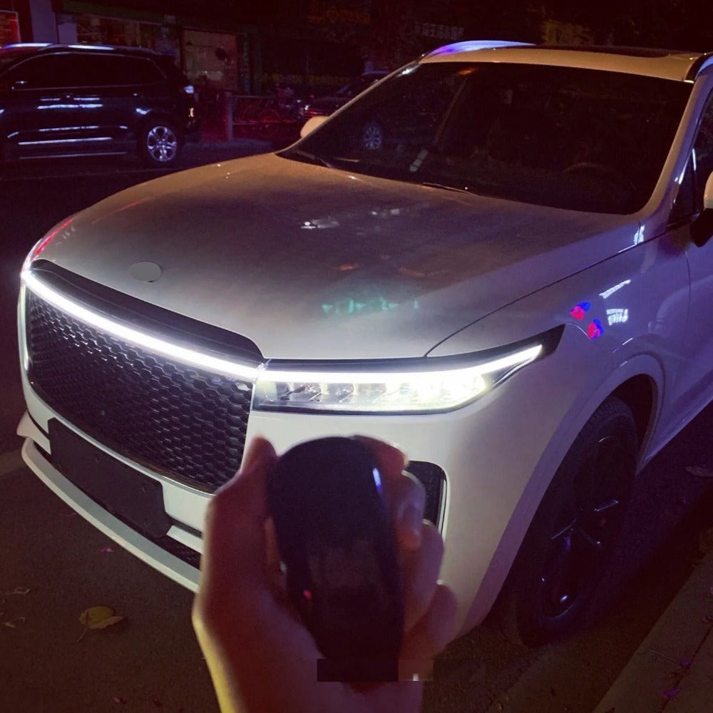 Upgrade Your Vehicle With A Universal 12V, 10W Start-Scan Car LED Hood Light White 59In  Dynamic Daytime Running Light - URBAN METRO
