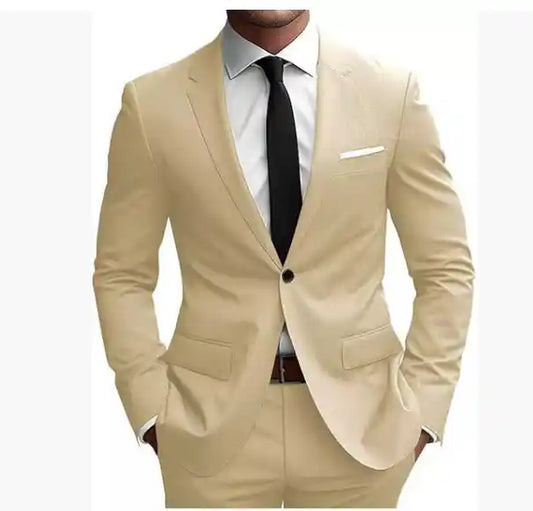 “Two-piece wedding dinner suit jacket for men”