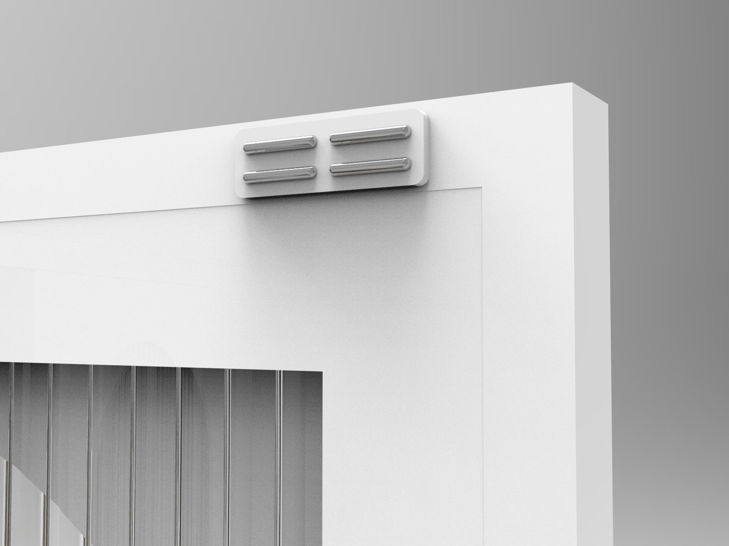Fluted Glass 2-Door Cabinet - URBAN METRO