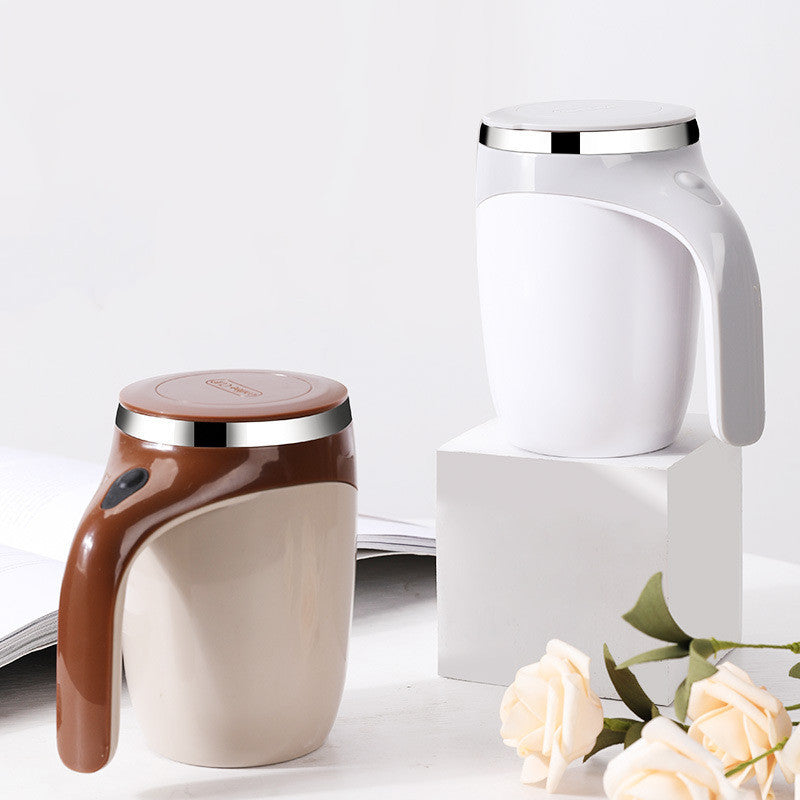 Rechargeable Model Automatic Stirring Cup Coffee Cup High Value Electric Stirring Cup Lazy Milkshake Rotating Magnetic Water Cup - URBAN METRO