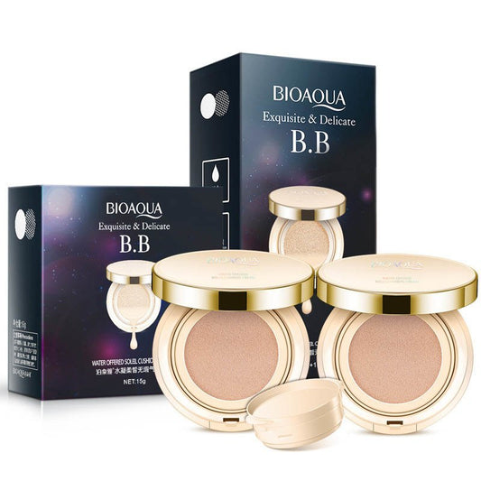 Bioaqua Air Cushion BB Cream 3 Color Concealer Moisturizing Foundation Whitening Flawless Makeup Bare For Face Beauty Makeup - URBAN METRO