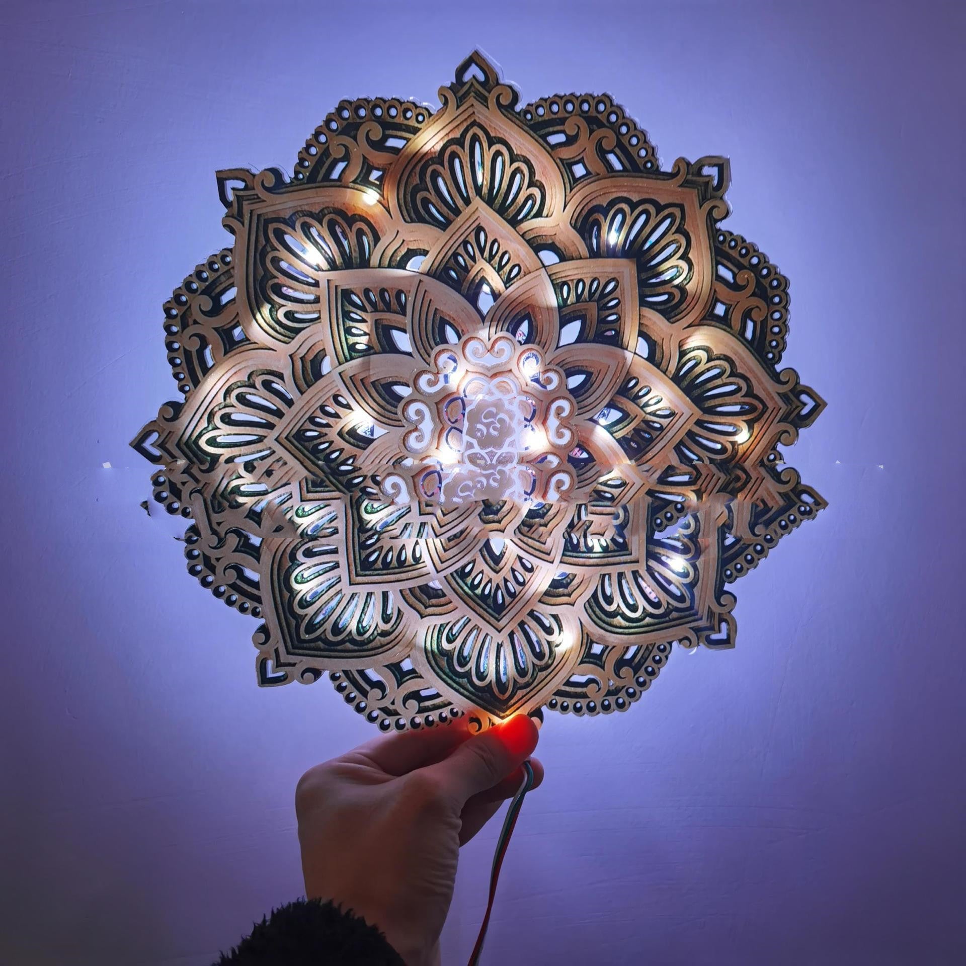 Mandala Yoga Room Atmosphere Night Light - URBAN METRO