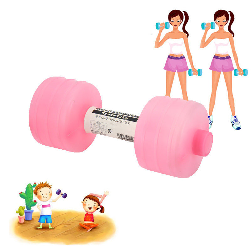 Body Building Water Dumbbell Weight Dumbbells Slimming Fitness Gym Equipment Yoga for Training Sport Plastic Bottle Exercise - URBAN METRO