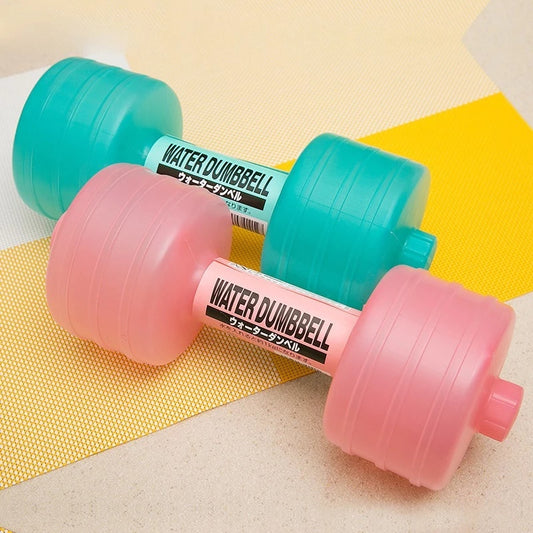 Body Building Water Dumbbell Weight Dumbbells Slimming Fitness Gym Equipment Yoga for Training Sport Plastic Bottle Exercise - URBAN METRO