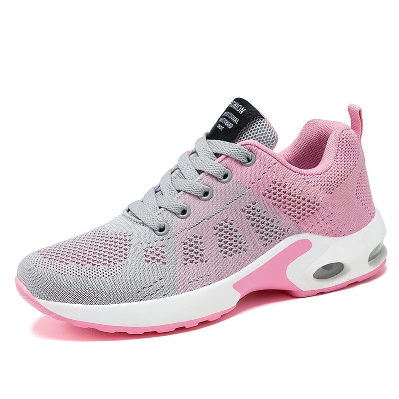 Casual Shoes Breathable Lightweight Mother Shoes Lace-up Cushioned Sneakers Women - URBAN METRO